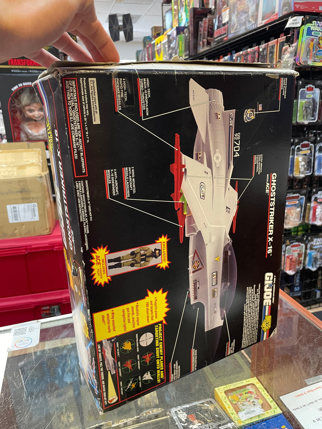 Ghoststriker X-16 with Box (Vintage GI Joe, Hasbro) **COMPLETE** product image 46, provided for visual reference and product