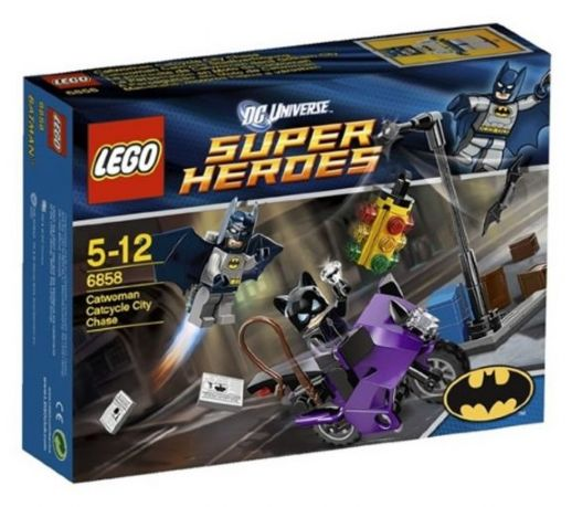 6858 LEGO Catwoman Catcycle City Chase (Retired) (New Sealed) product image 1, provided for visual reference and product