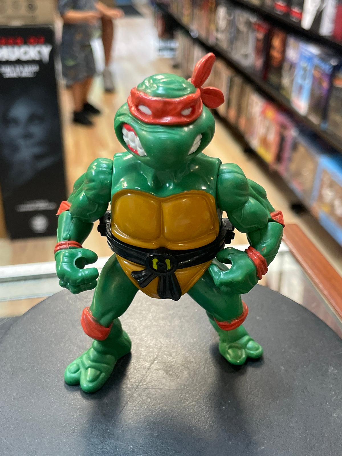 Black Belt Storage Shell Michelangelo (Vintage TMNT Ninja Turtles, Playmates) **LOOSE** (Copy) product image 1, provided for