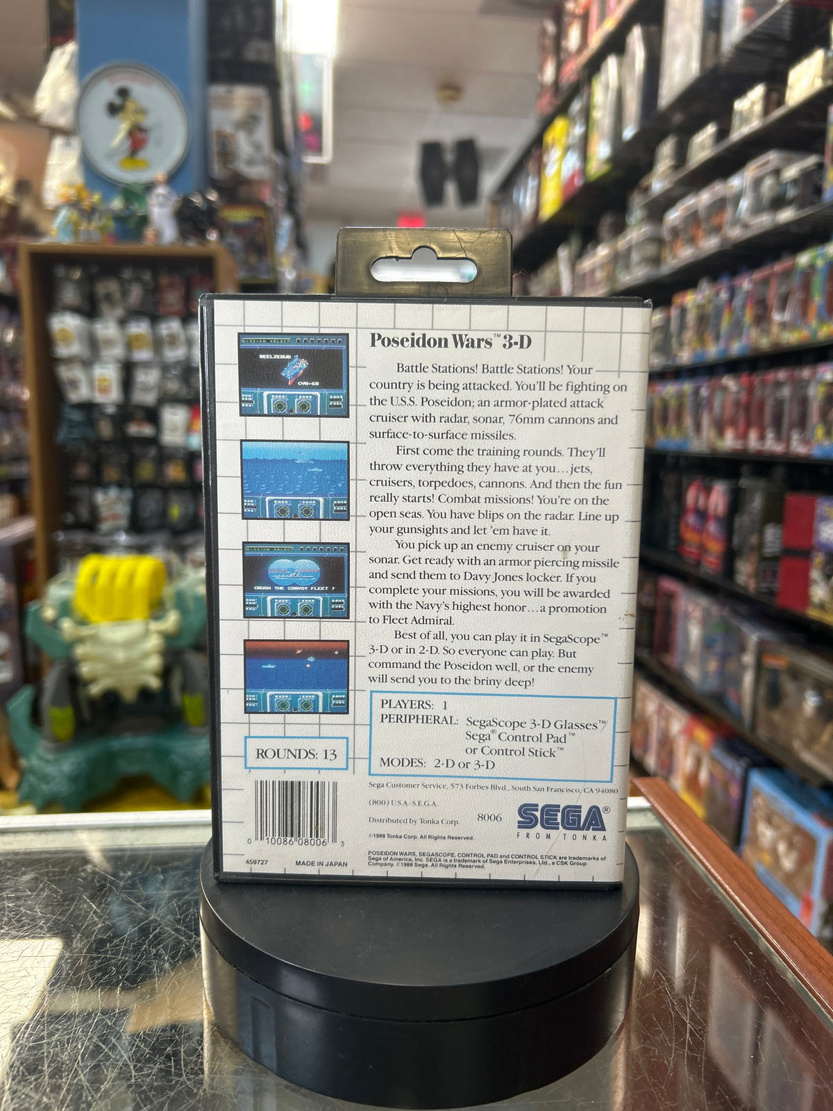 Poseidon Wars 3D 0825 (SEGA Master System SMS, Video Games) **COMPLETE** product image 7, provided for visual reference and