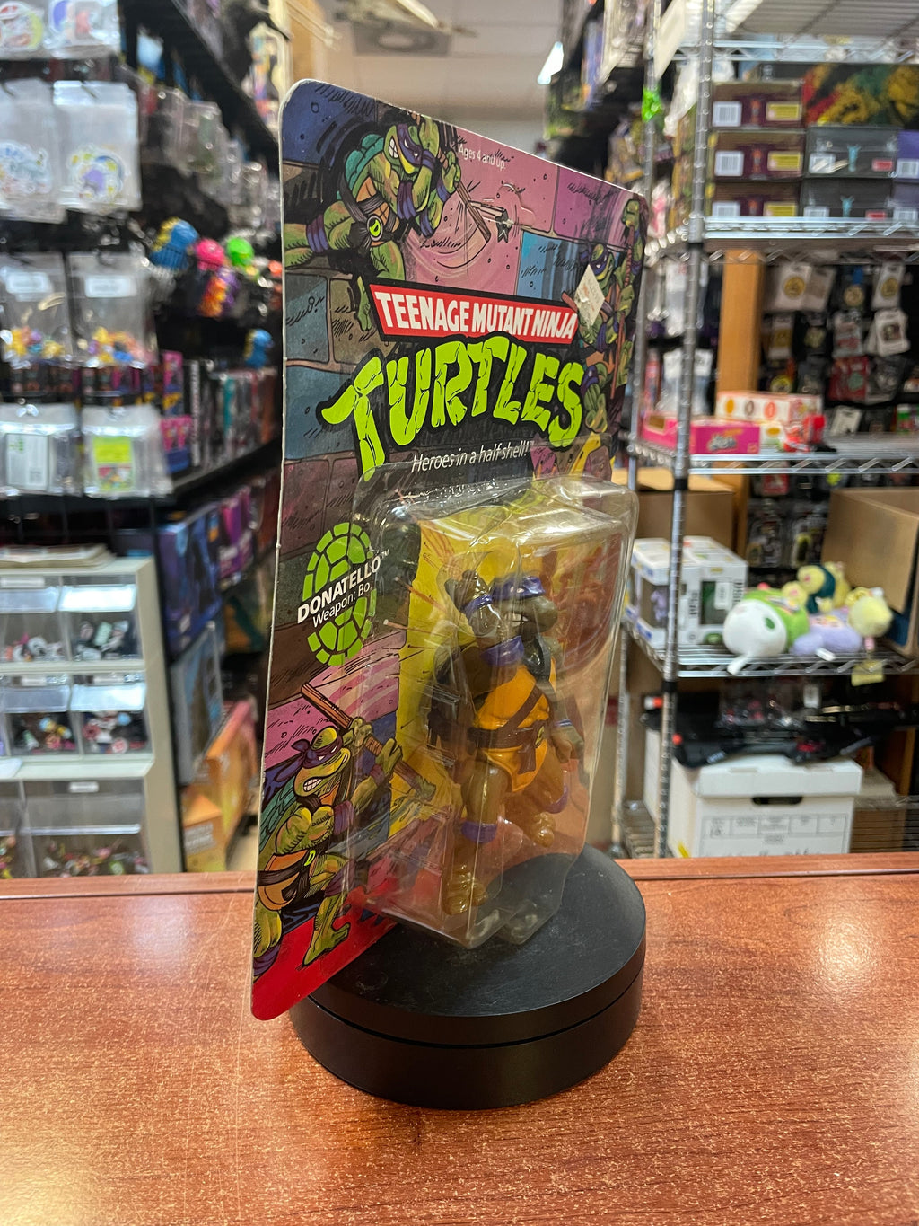 Hard Head Donatello -10 Back- (Vintage TMNT Ninja Turtles, Playmates) **SEALED** product image 2, provided for visual