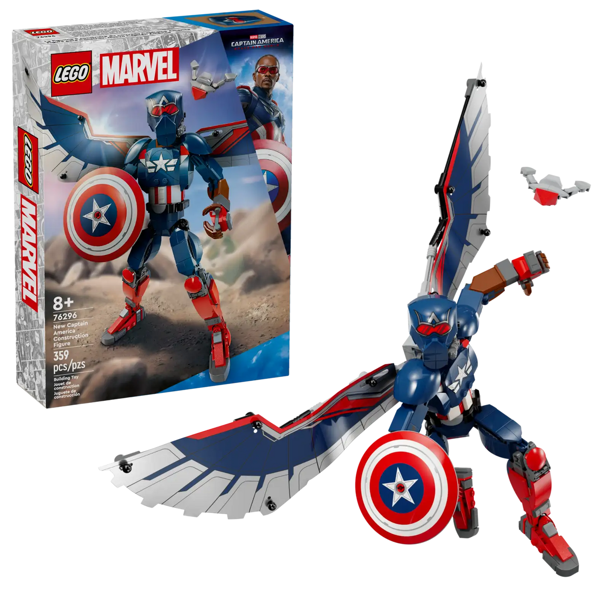 76296 Marvel New Captain America Construction Figure product image 1, provided for visual reference and product detail review