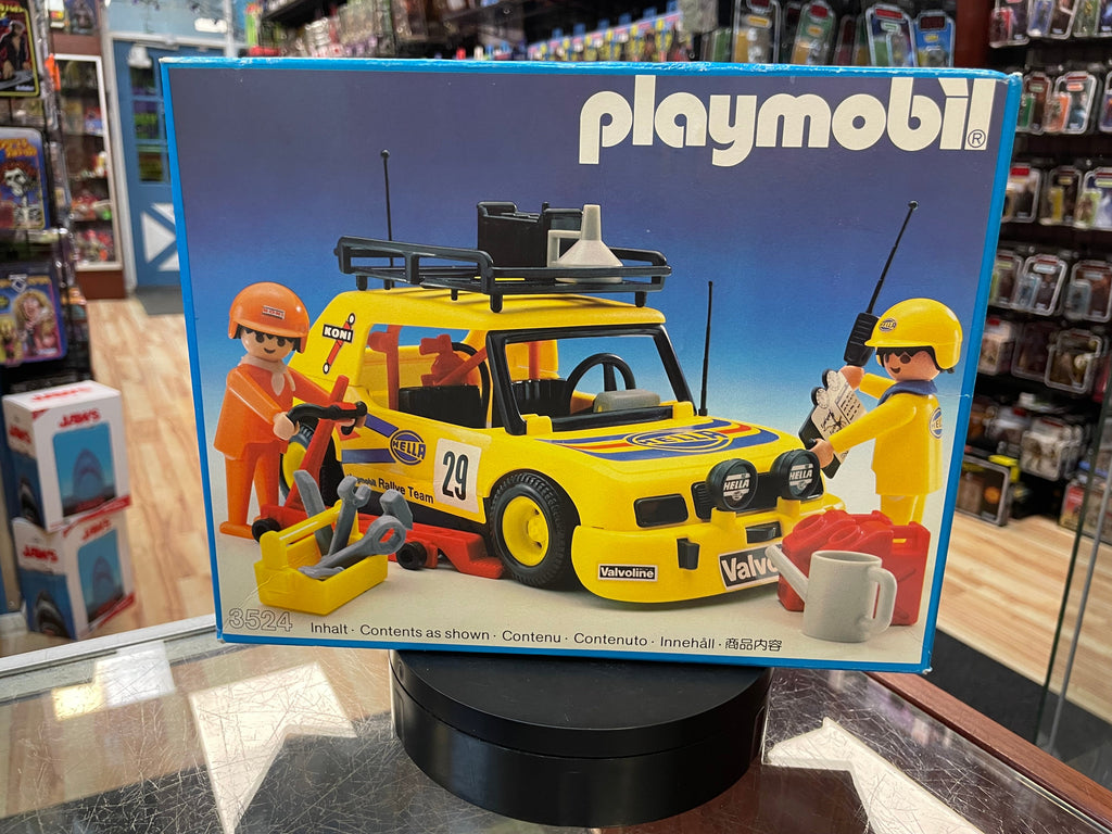 Rally Car 3524 (Vintage Playmobile, Geobra German) SEALED product image 1, provided for visual reference and product detail