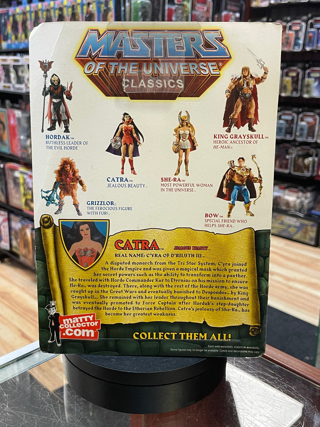 Catra (MOTU Classics, Mattel) **SEALED** product image 3, provided for visual reference and product detail review