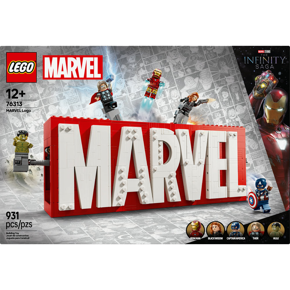 76313 MARVEL Logo & Minifigures product image 2, provided for visual reference and product detail review