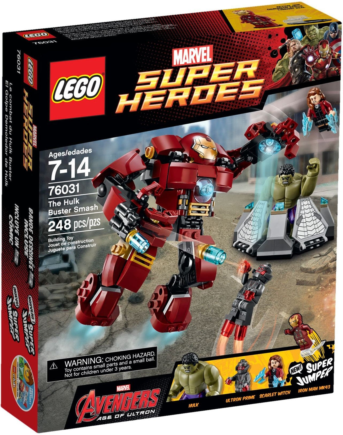 76031 The Hulk Buster Smash (Retired) (New Sealed) product image 1, provided for visual reference and product detail review
