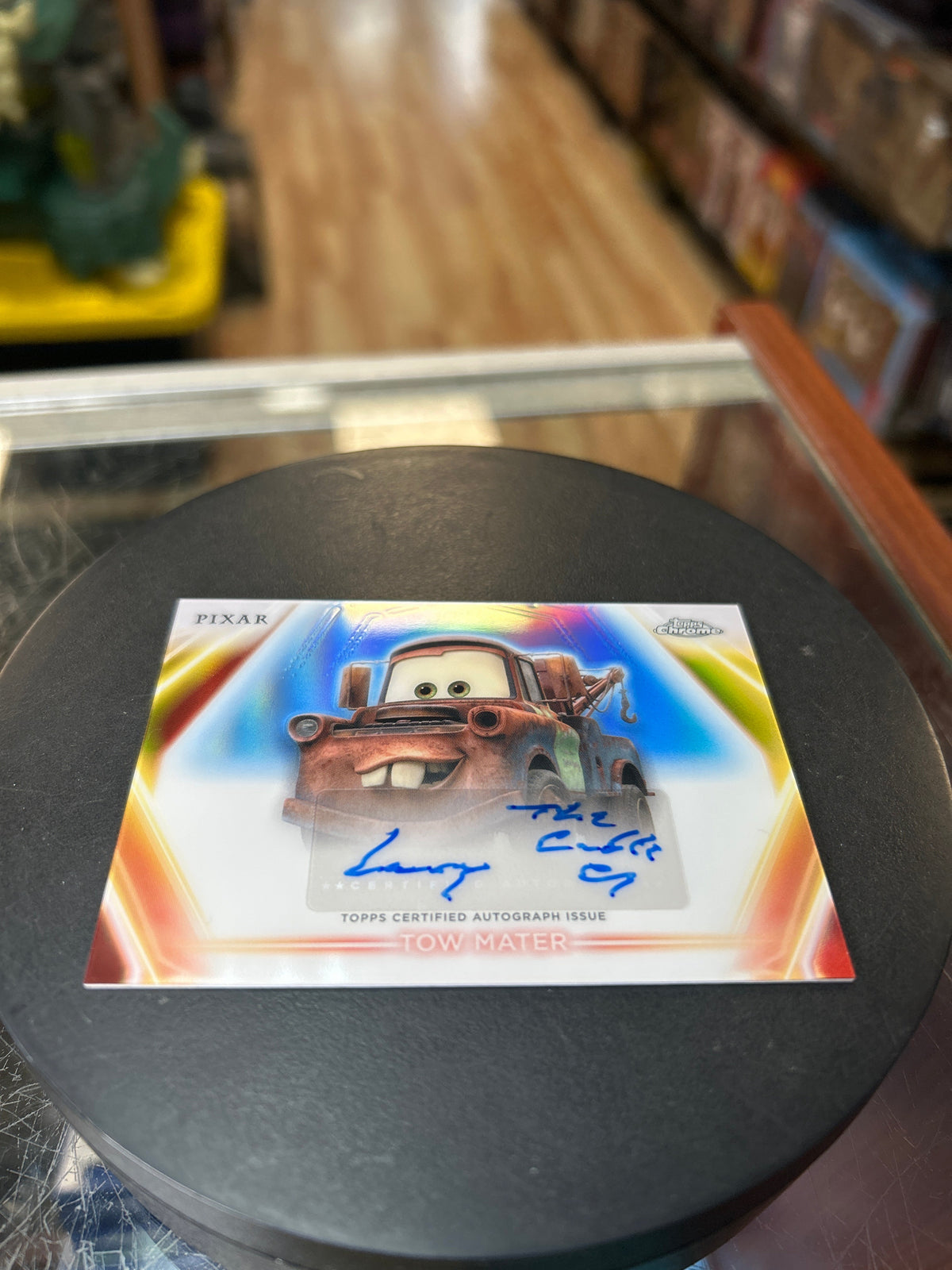 Mater Larry The Cable Guy Auto (Disney Neon 2026 Topps Chrome, Pixar Cars) product image 3, provided for visual reference