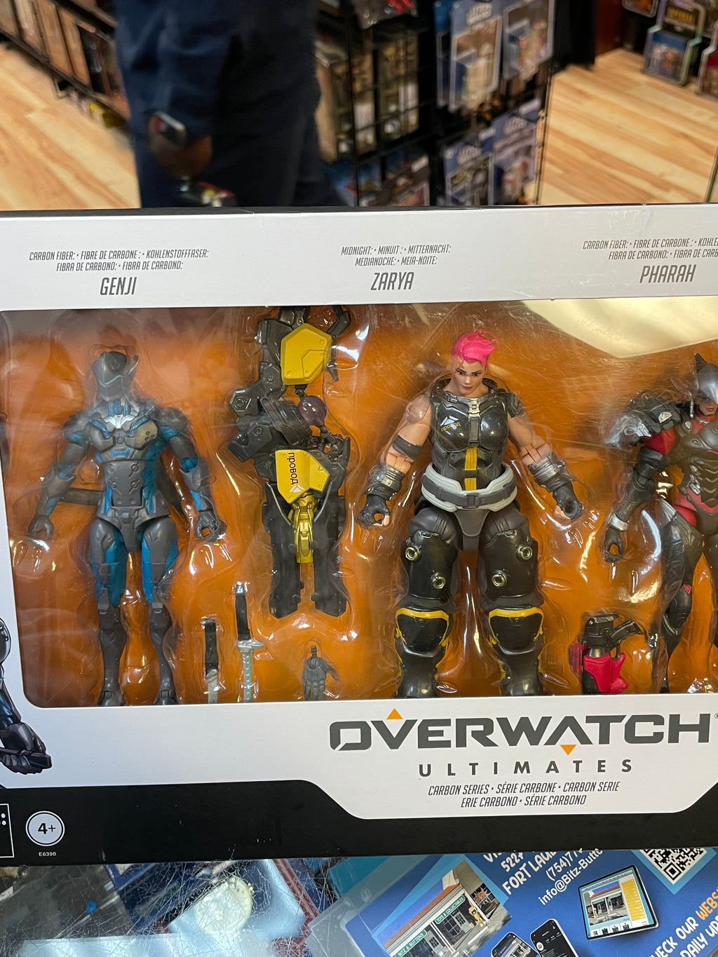 Carbon Series -Genji Zarya Pharah (Overwatch Ultimates, Hasbro) *SEALED* product image 6, provided for visual reference and
