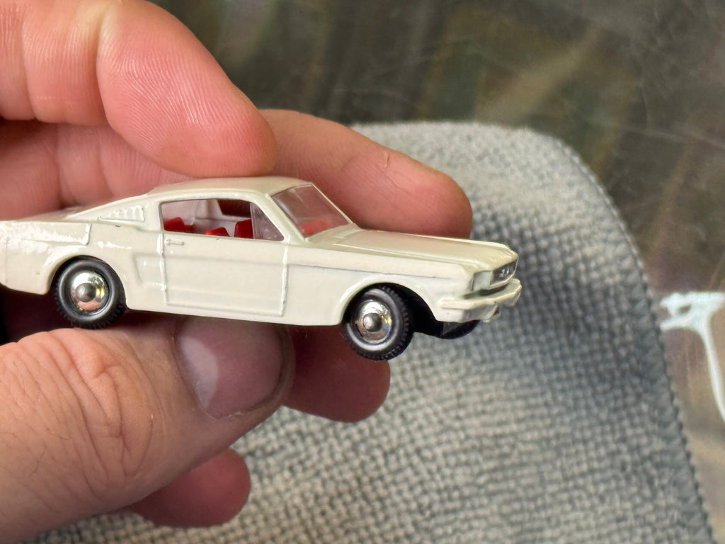 White Ford Mustang 8 Diecast (Vintage Matchbox, Lesney) product image 7, provided for visual reference and product detail