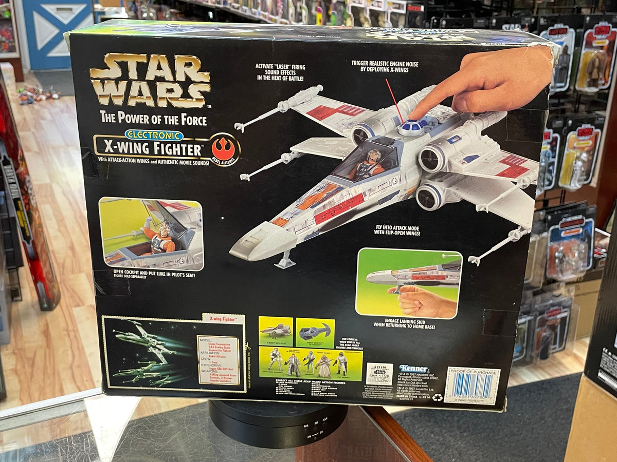 Electronic X- Wing Fighter (Vintage Star Wars POTF, Kenner) OPEN BOX product image 3, provided for visual reference and