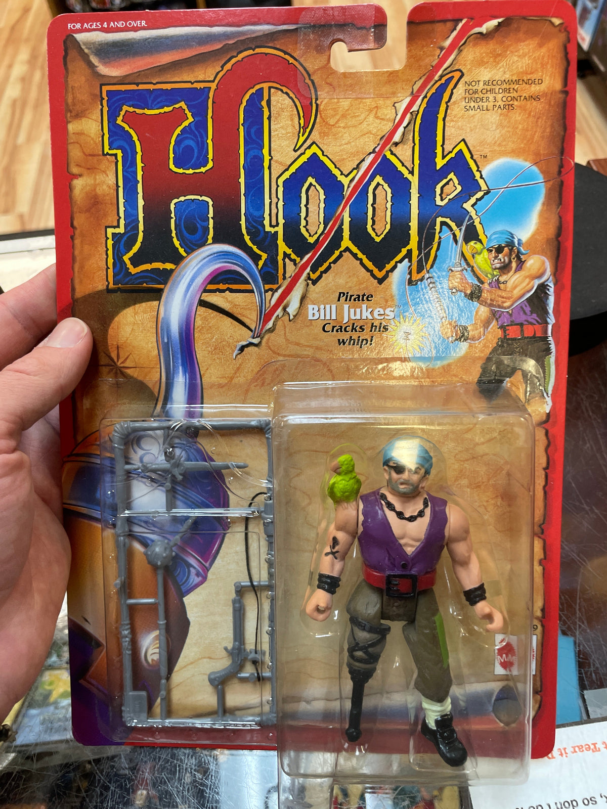 Pirate Bill Jukes #2859 (Vintage Hook, Mattel) SEALED product image 4, provided for visual reference and product detail