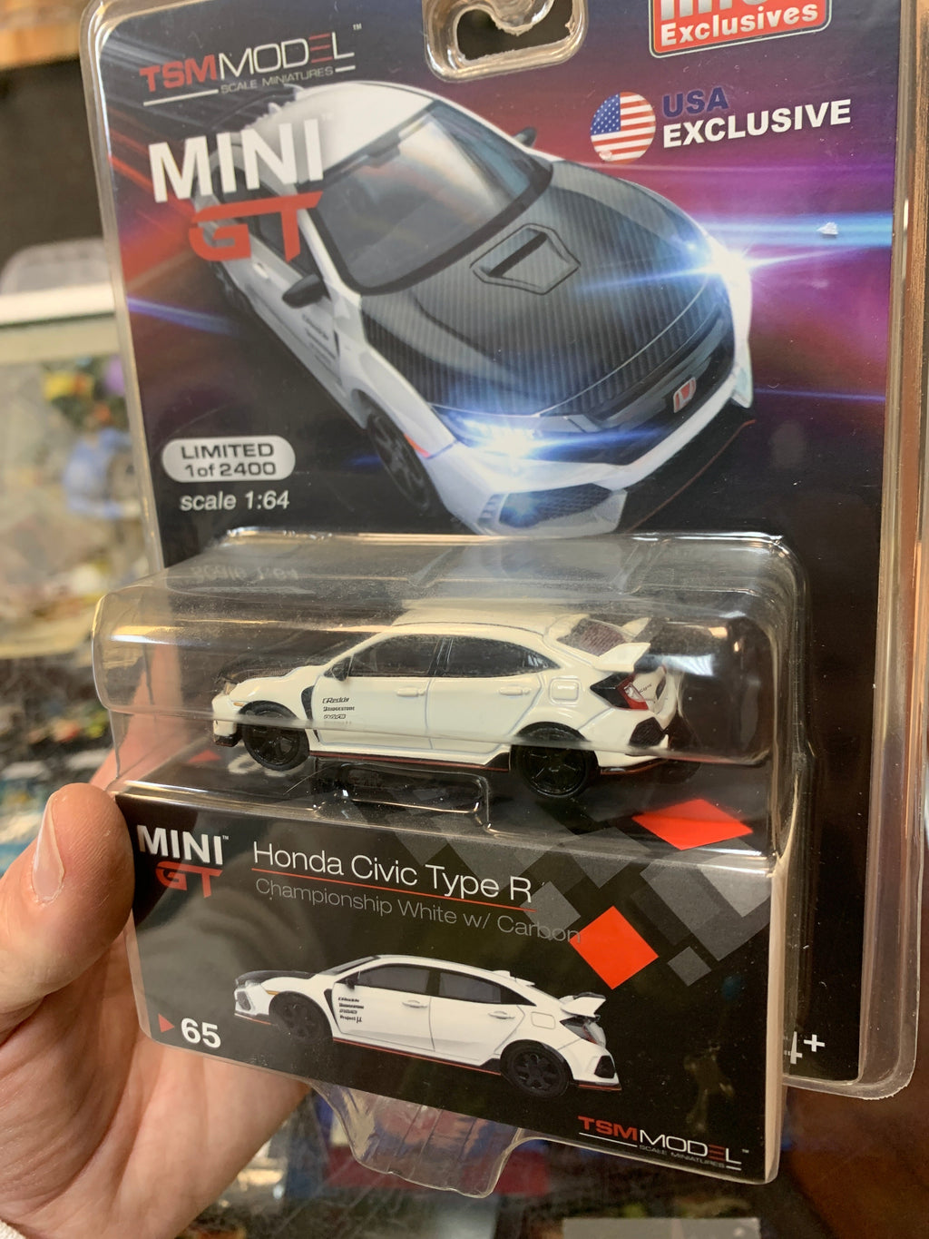 Honda Civic Type R Carbon (Mini GT, TSM Model) SEALED product image 6, provided for visual reference and product detail