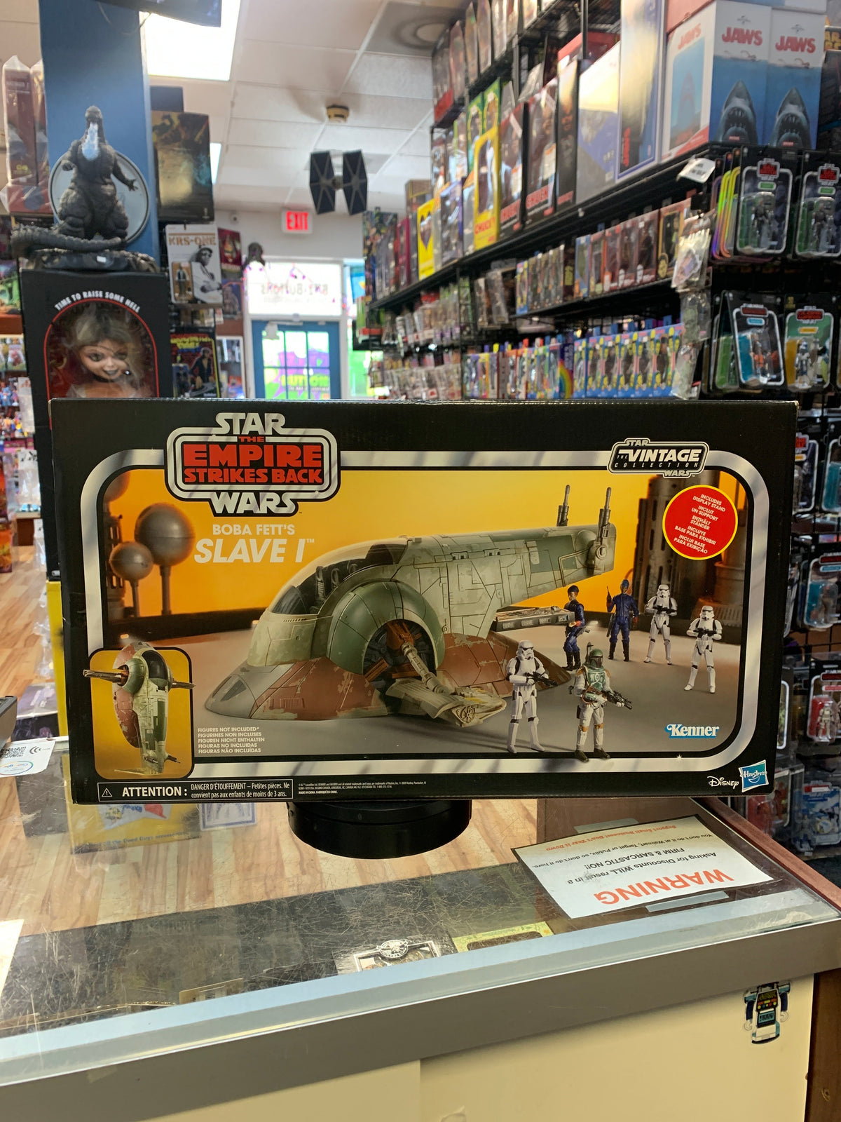 Boba Fett Slave One (Star Wars Vintage Collection, Hasbro) SEALED product image 1, provided for visual reference and product