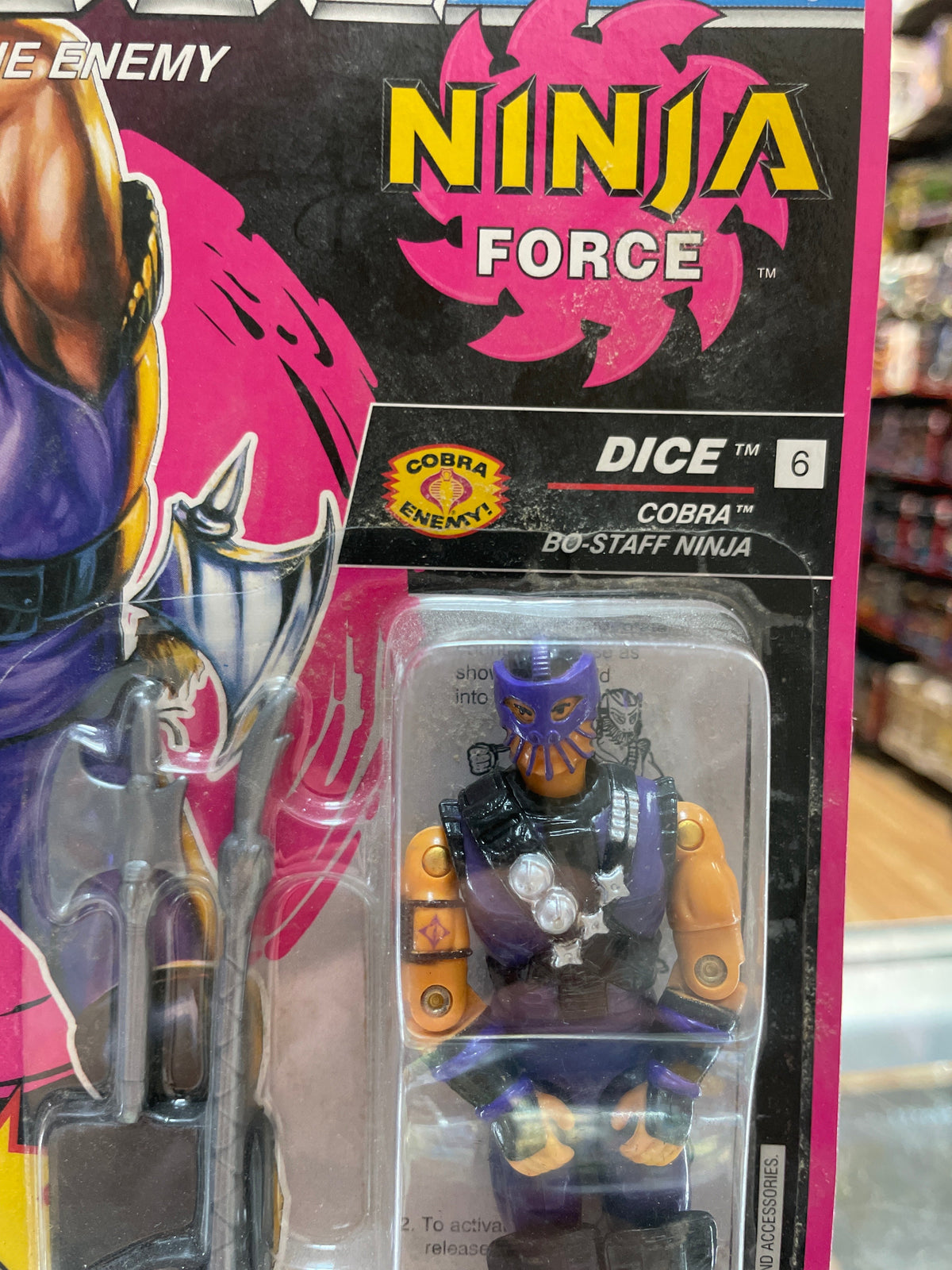 Dice Ninja Force (Vintage GI Joe, Hasbro) **SEALED** product image 3, provided for visual reference and product detail review