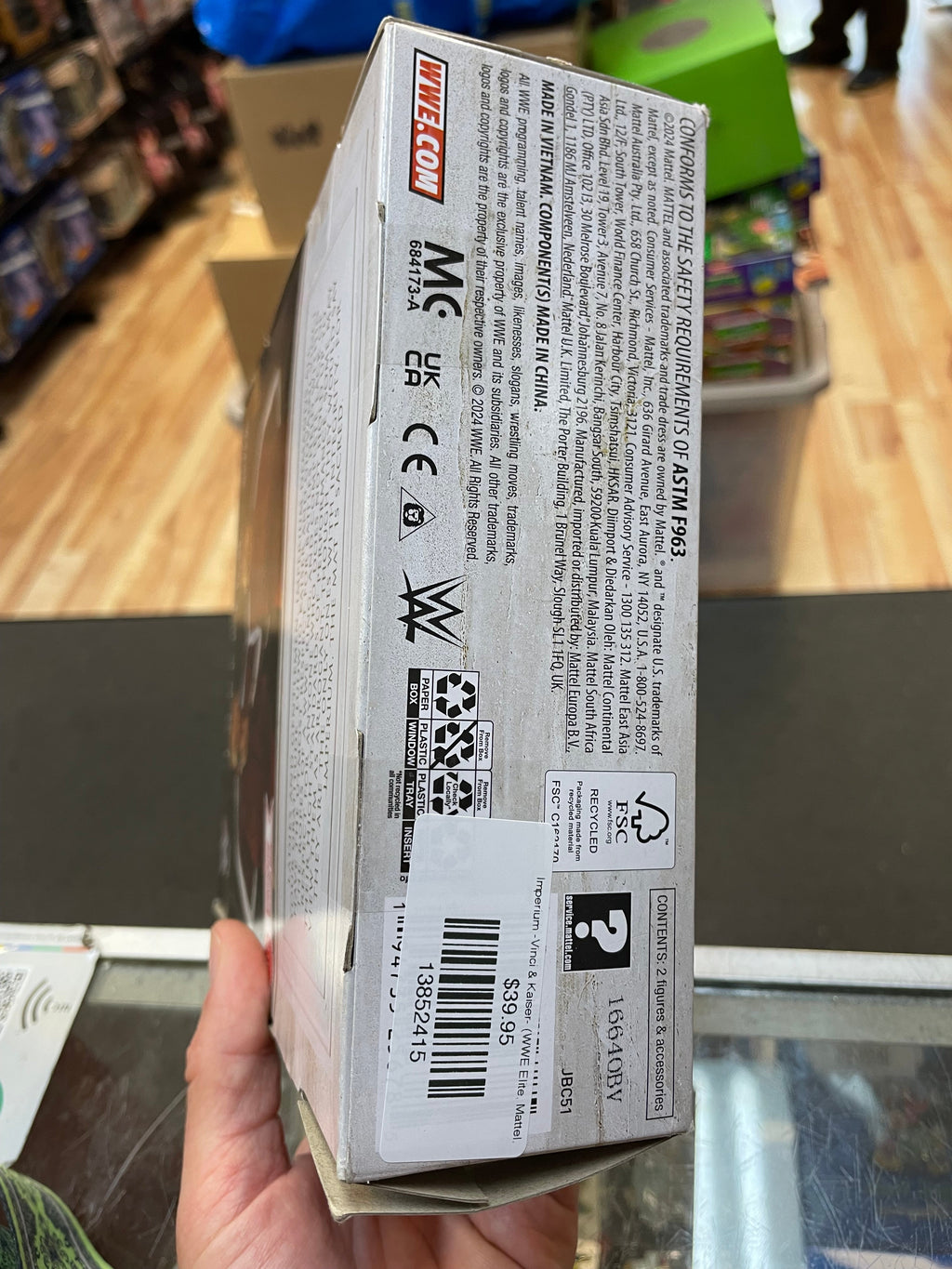 Imperium -Vinci & Kaiser- (WWE Elite, Mattel) **SEALED** product image 9, provided for visual reference and product detail