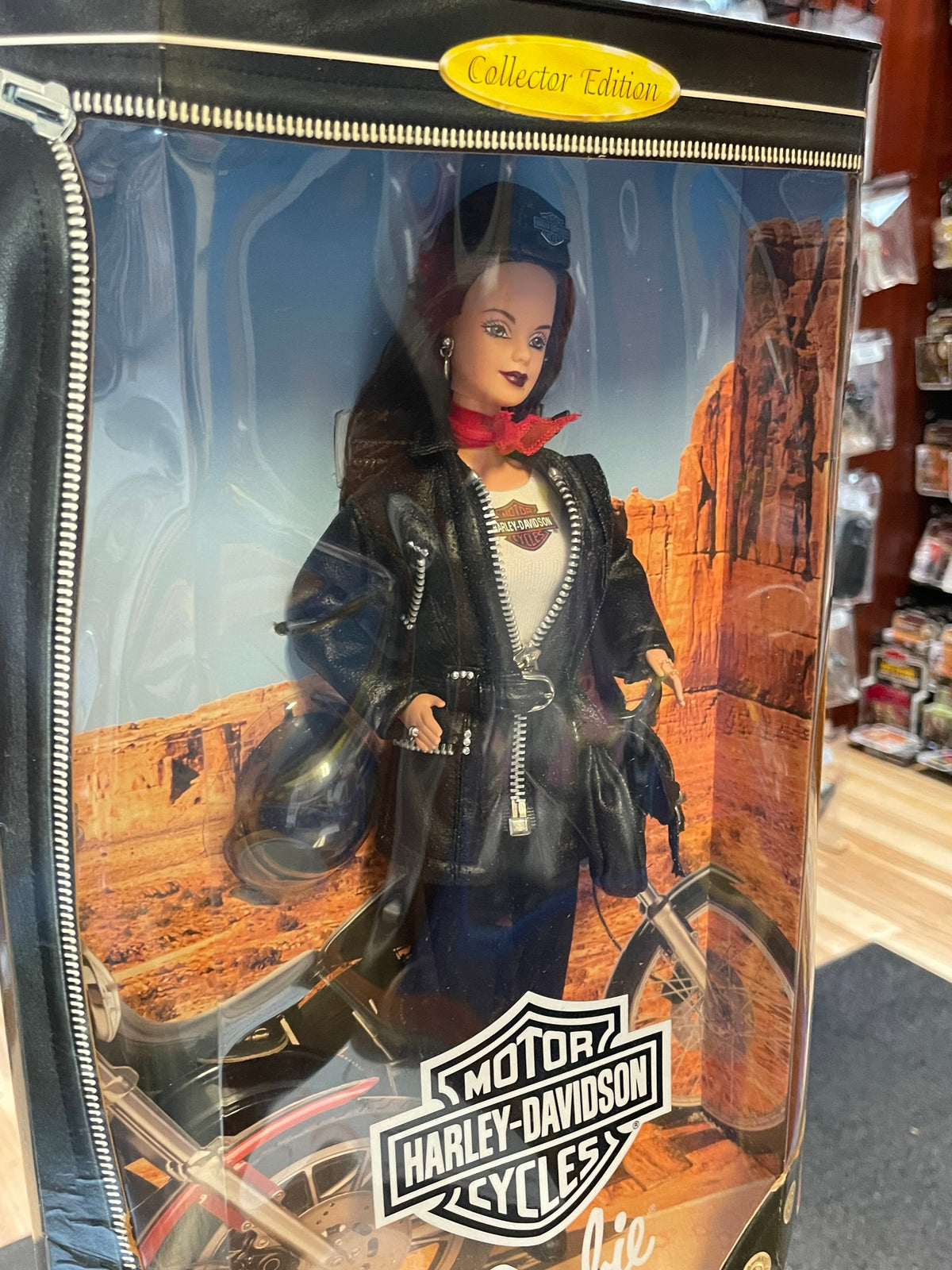 Harley Davidson Brunette Hair BArbie #22256 (Vintage Barbie, Mattel) **SEALED** product image 5, provided for visual