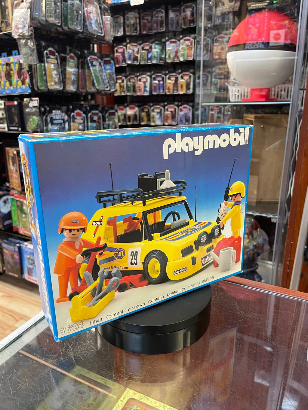 Rally Car 3524 (Vintage Playmobile, Geobra German) SEALED product image 3, provided for visual reference and product detail