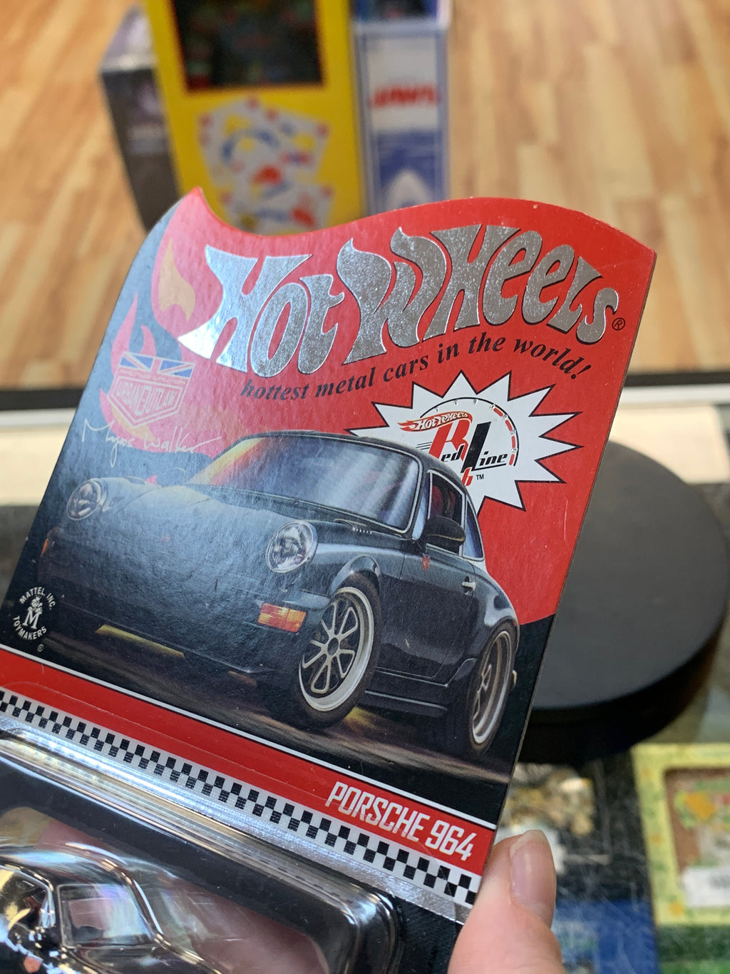 Porsche 964 Black RLC (Hot Wheels Red Line Club, Mattel) SEALED product image 8, provided for visual reference and product
