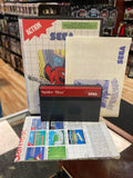 Spider-Man with Pack Sticker (SEGA Master System SMS, Video Games) **COMPLETE** product image 1, provided for visual