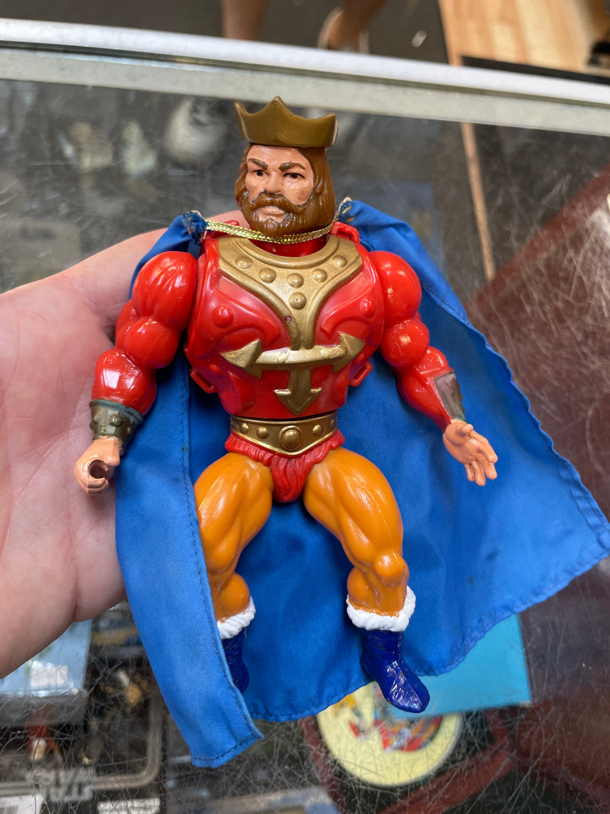 King Randor with Crown & Cape 1270 (Vintage MOTU, Mattel) product image 6, provided for visual reference and product detail