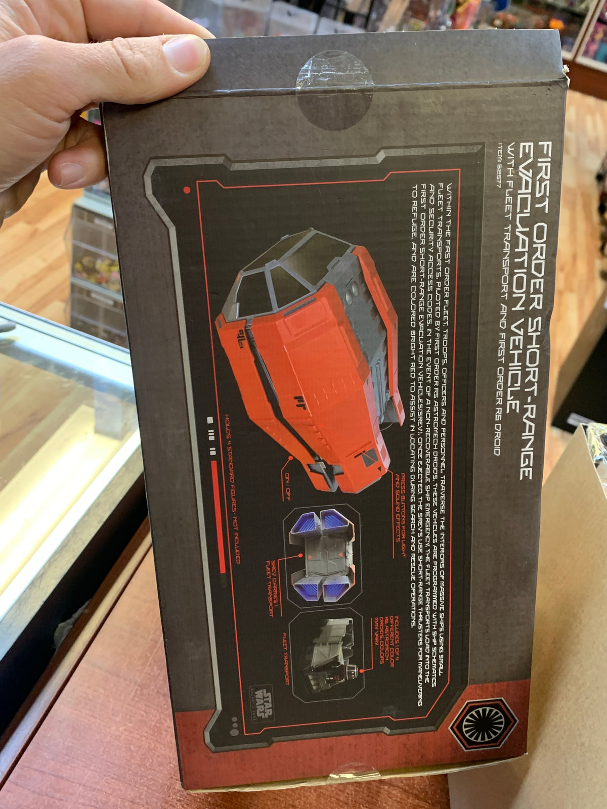 First Order Short-Range Evacuation Vehicle with Droid (Star Wars Disney) OPEN BOX product image 12, provided for visual