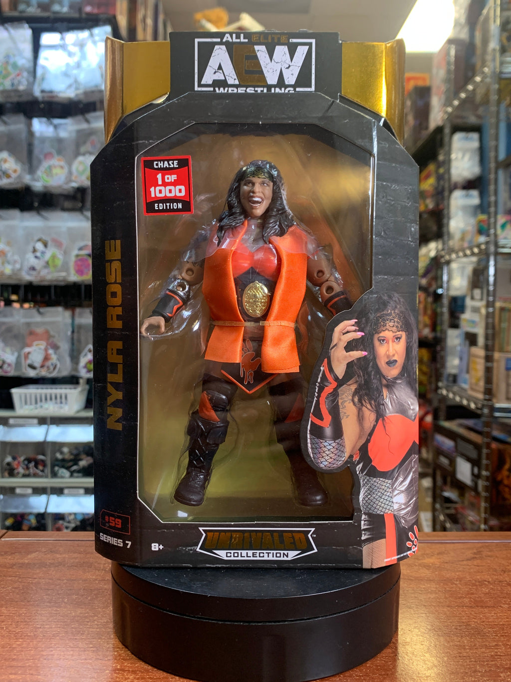 Nyla Rose **CHASE 1 of 5000** (All Elite Wrestling AEW, Jazwares) **SEALED** product image 1, provided for visual reference