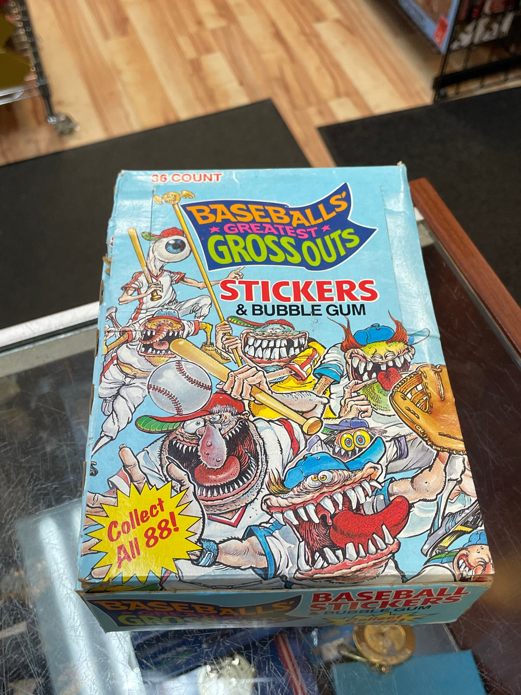 Greatest Grossouts Box of 36 (Vintage Topps Movie Card, Leaf) product image 8, provided for visual reference and product