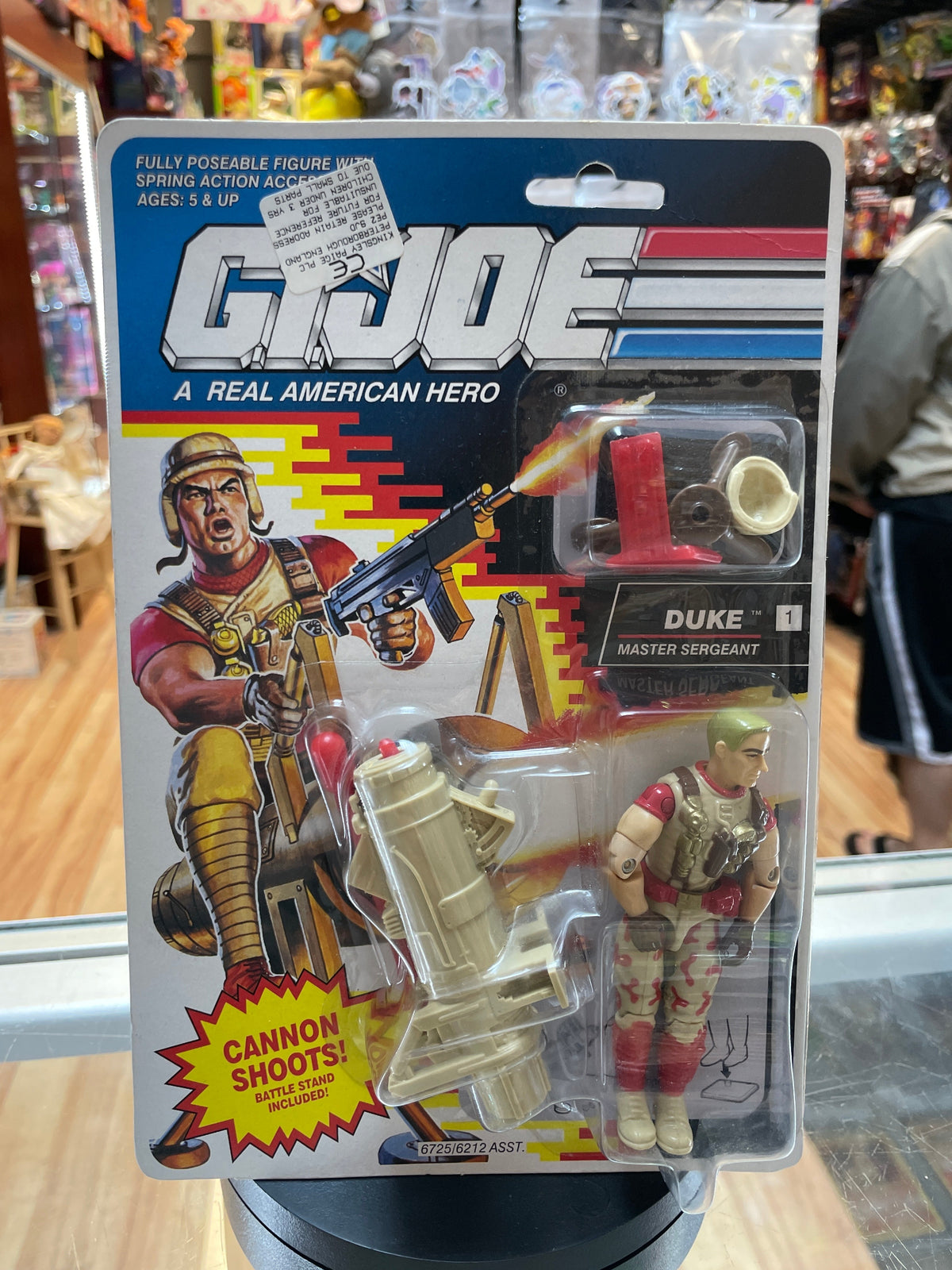 Duke Master Sergeant (Vintage GI Joe, Hasbro) Sealed product image 1, provided for visual reference and product detail review