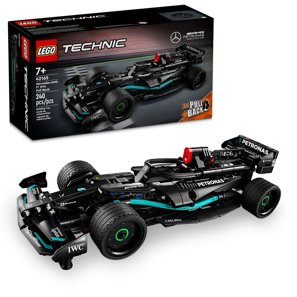 42165 Mercedes-AMG F1 W14 Pull-Back product image 1, provided for visual reference and product detail review