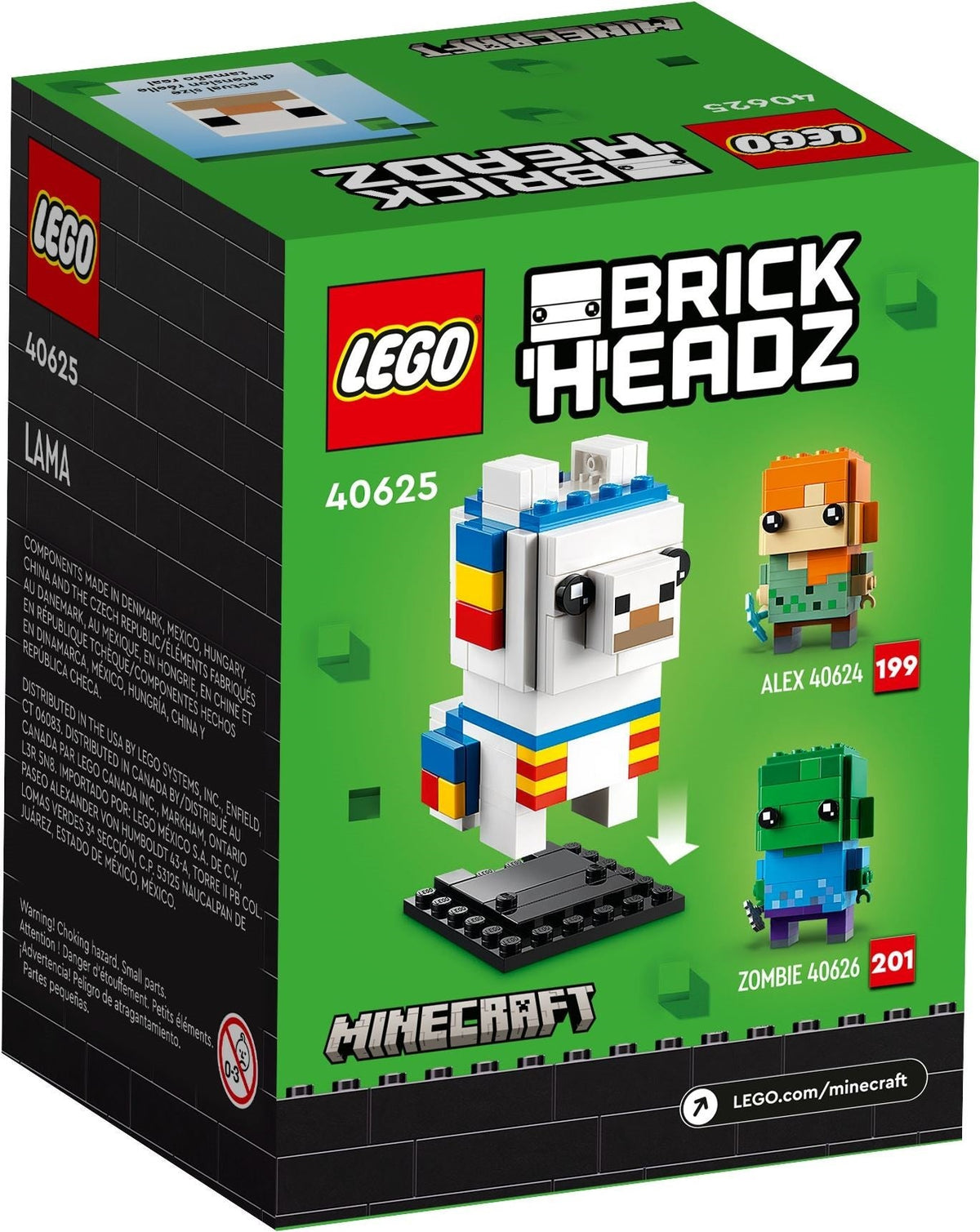40625 LEGO Minecraft: Llama Brickheadz (Retired) (New Sealed) product image 3, provided for visual reference and product