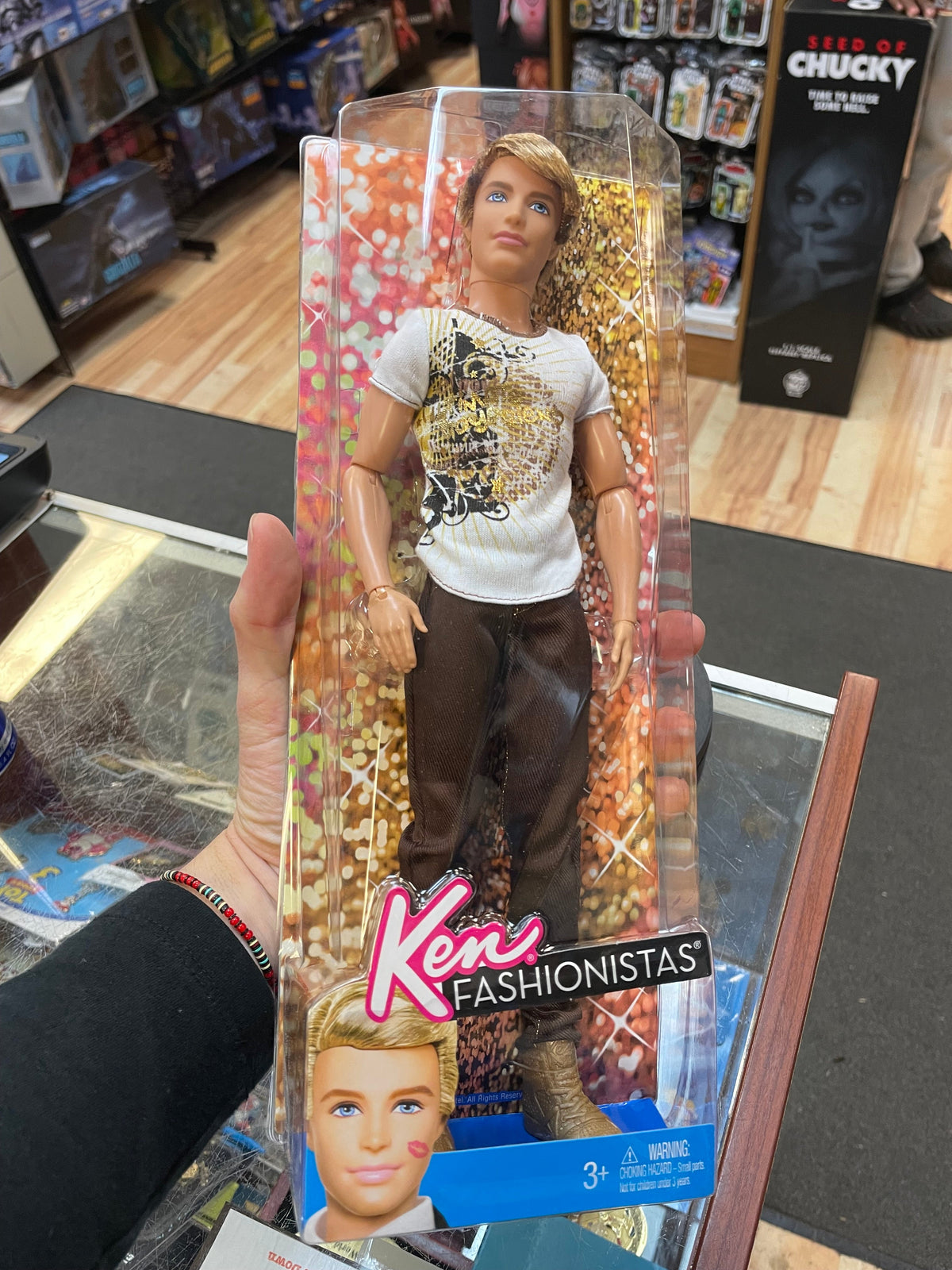 Ultimate Boyfriend Ken #Y7493 (Barbie Fashionistas, Mattel) **SEALED** product image 4, provided for visual reference and