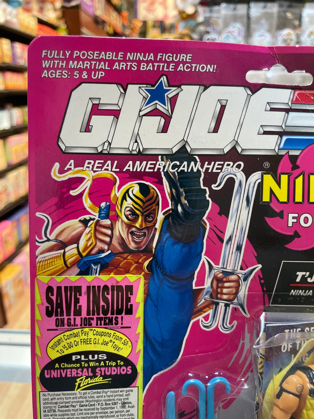 T’JBang Ninja Force (Vintage GI Joe, Hasbro) Sealed product image 4, provided for visual reference and product detail review