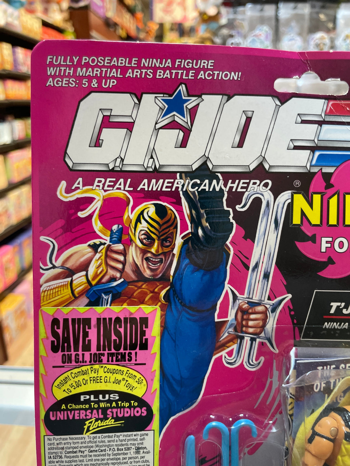 T’JBang Ninja Force (Vintage GI Joe, Hasbro) Sealed product image 4, provided for visual reference and product detail review