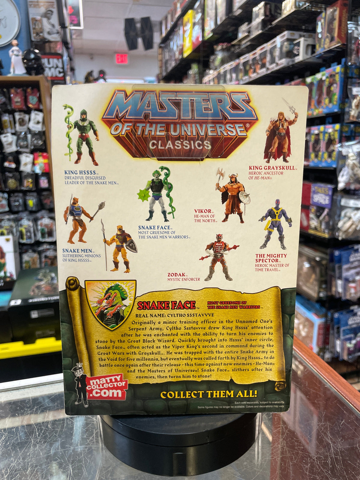 Snake Face (MOTU Classics, Masters Of The Universe, Mattel) **SEALED** product image 3, provided for visual reference and
