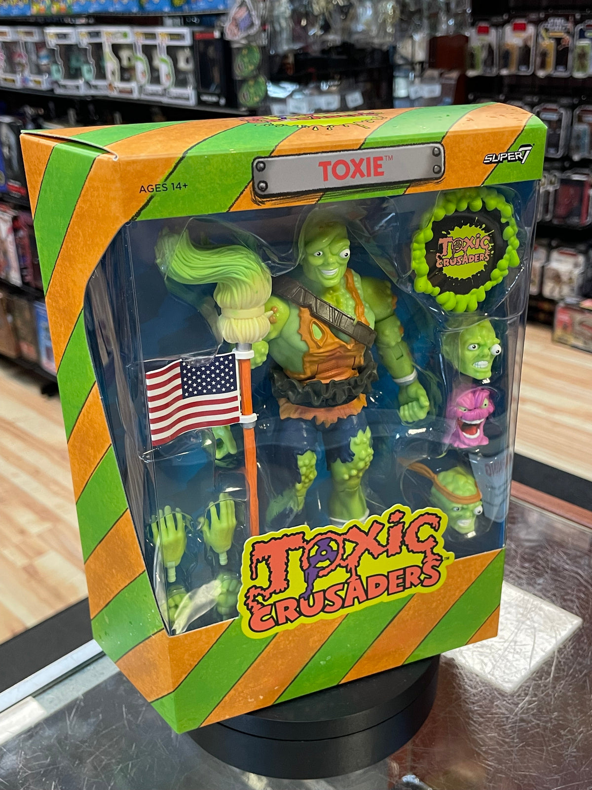 Toxie Ultimates (Toxic Crusaders, Super7) SEALED product image 2, provided for visual reference and product detail review