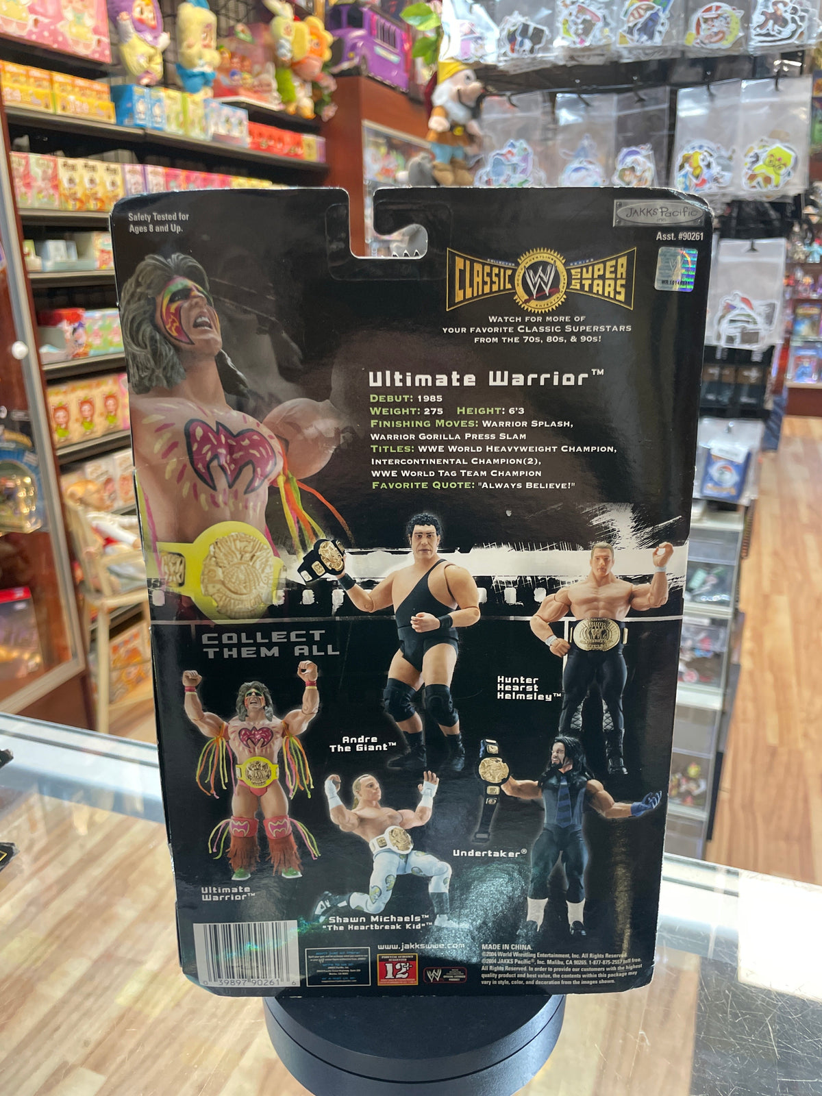 Ultimate Warrior (WWF Classic Superstars, Jakks Pacific) SEALED product image 3, provided for visual reference and product