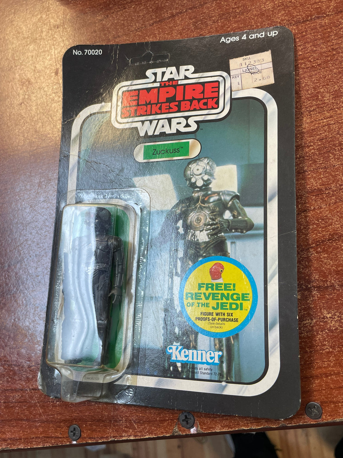 Zuckuss ESB 9507 (Vintage Star Wars, Kenner) **SEALED** product image 17, provided for visual reference and product detail
