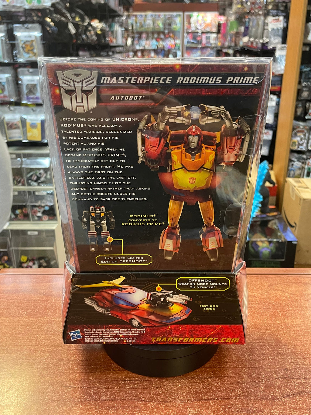 Rodimus Prime -TRU Exclusive- (Transformers Masterpiece, Hasbro) **SEALED** product image 2, provided for visual reference