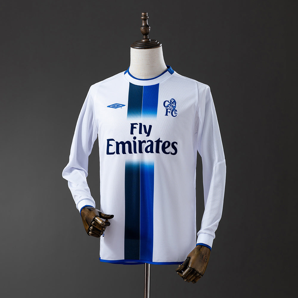 Chelsea Jersey 2003/05 Away Retro Football Kit Long Sleeves product image 1