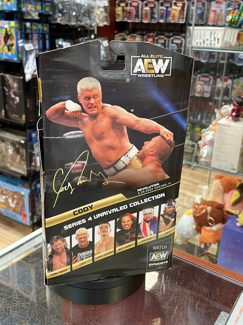 Cody Rhodes -Chase 1 of 1000- (AEW All Elite Wrestling, Jazwares) **SEALED** product image 5, provided for visual reference