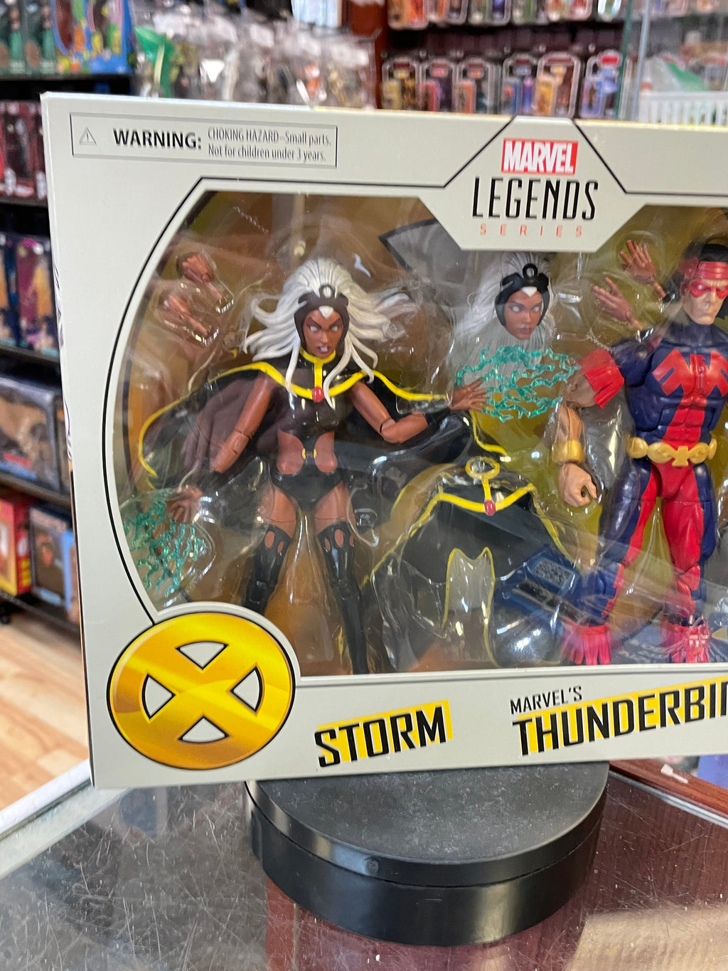 Storm & Thunderbird 2 Pack (X-Men, Marvel Legends, Hasbro) SEALED product image 4, provided for visual reference and product