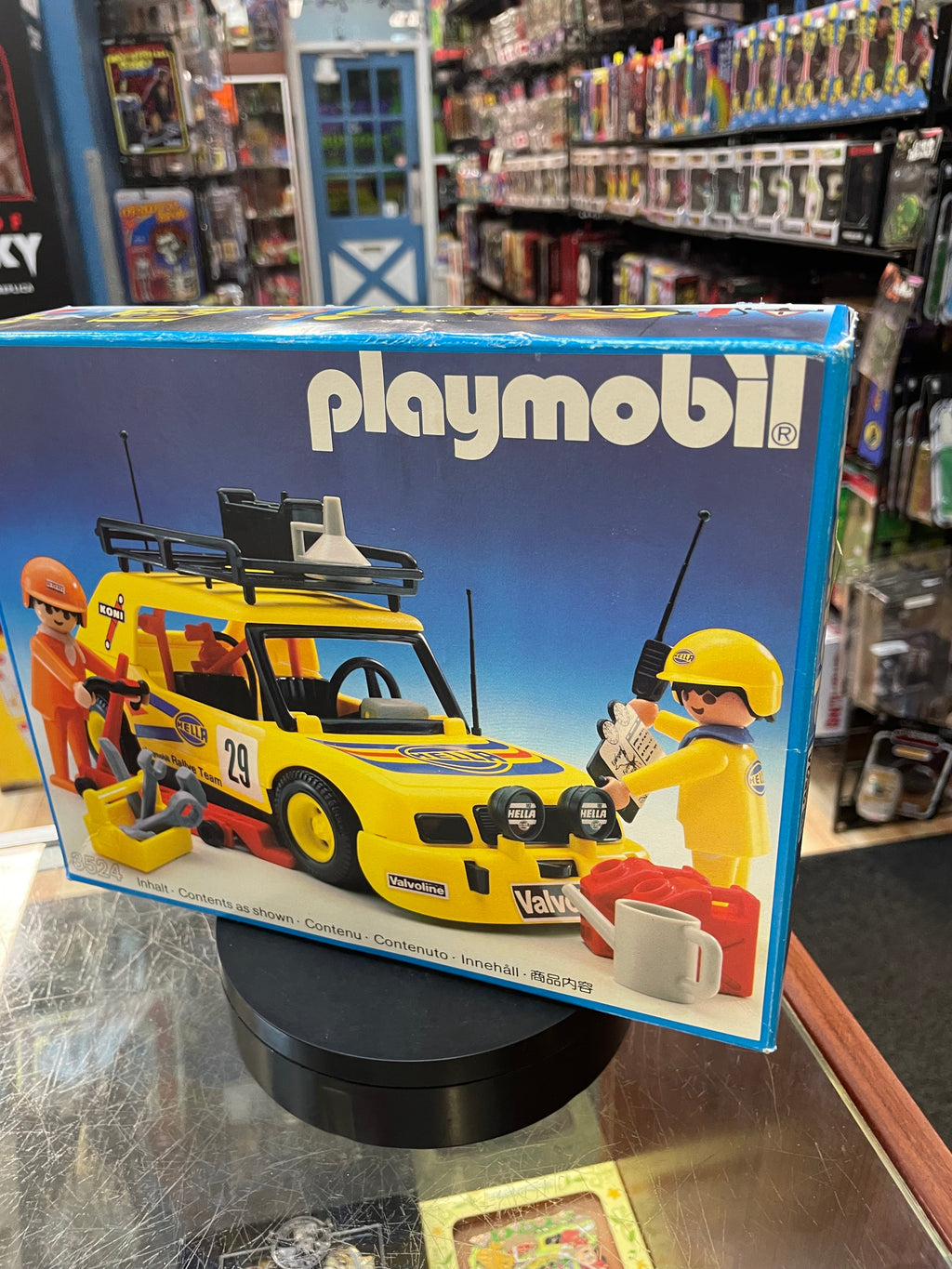 Rally Car 3524 (Vintage Playmobile, Geobra German) SEALED product image 2, provided for visual reference and product detail