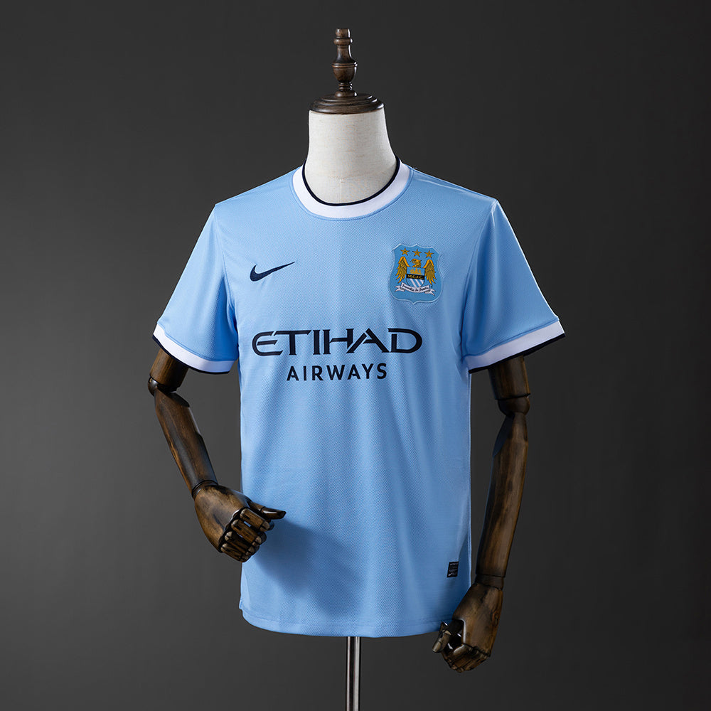 Manchester City Jersey 2013-14 Home Retro Football Kit product image 1