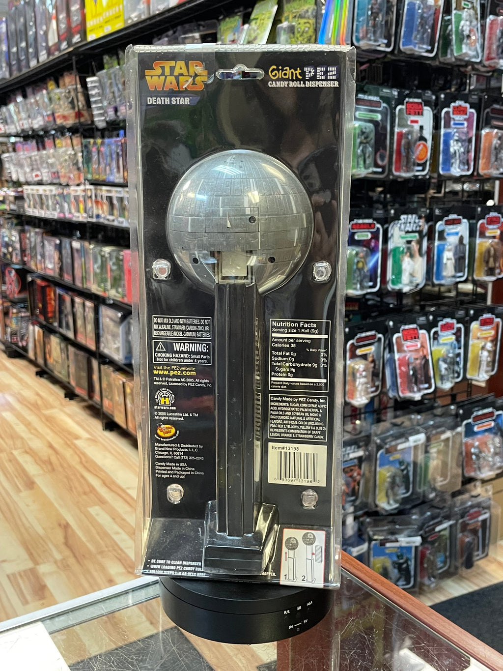 Giant Pez Death Star 12”(Star Wars, Candy Dispenser) OPEN BOX product image 2, provided for visual reference and product