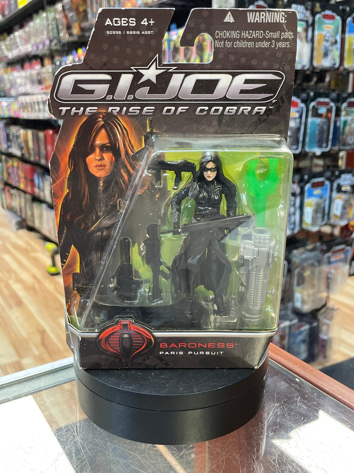 Baroness Paris Pursuit (GI Joe Pursuit of Cobra, Hasbro) SEALED product image 1, provided for visual reference and product