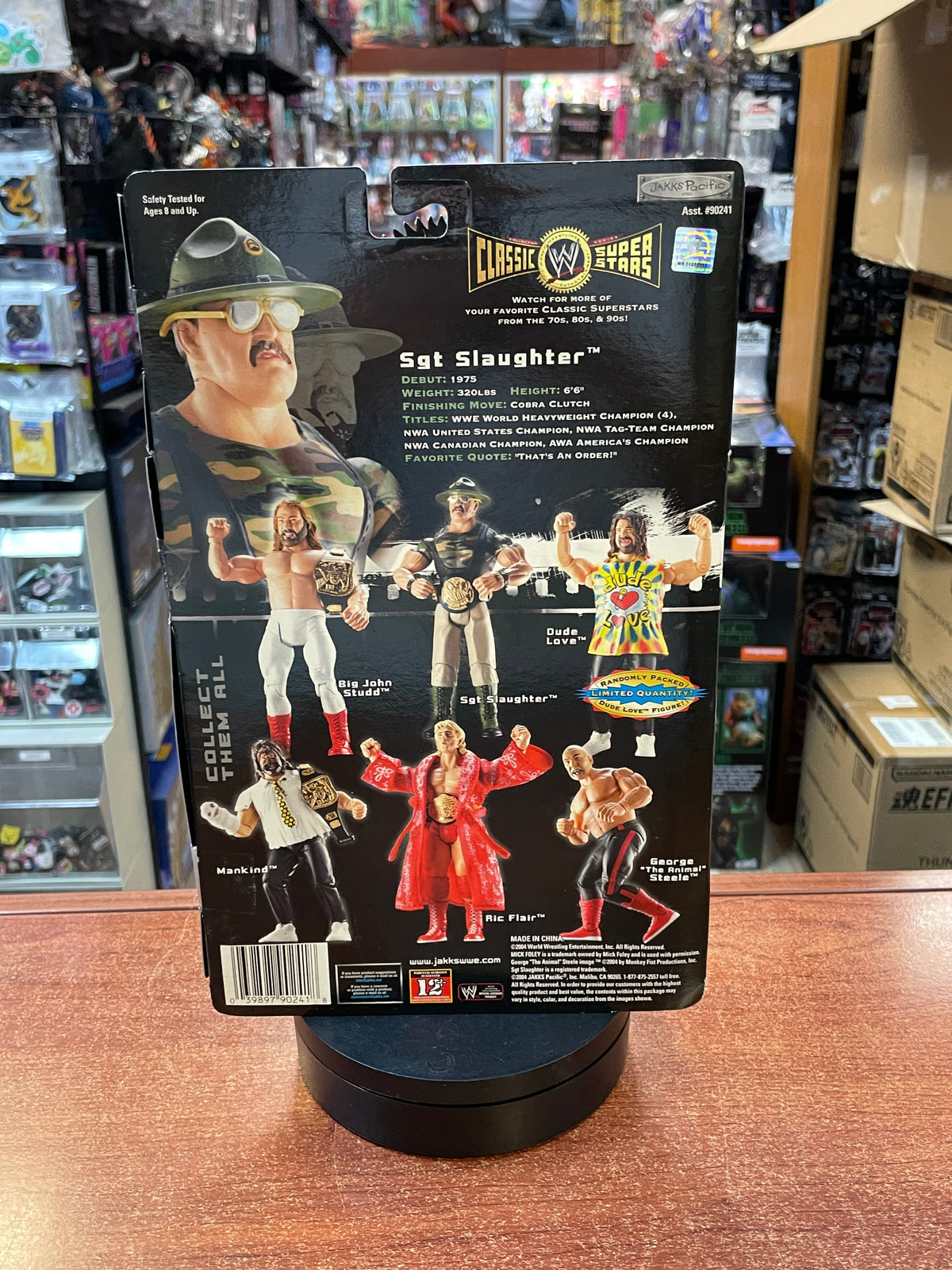 Sgt Slaughter (WWF Classic Superstars, Jakks) **SEALED** product image 2, provided for visual reference and product detail