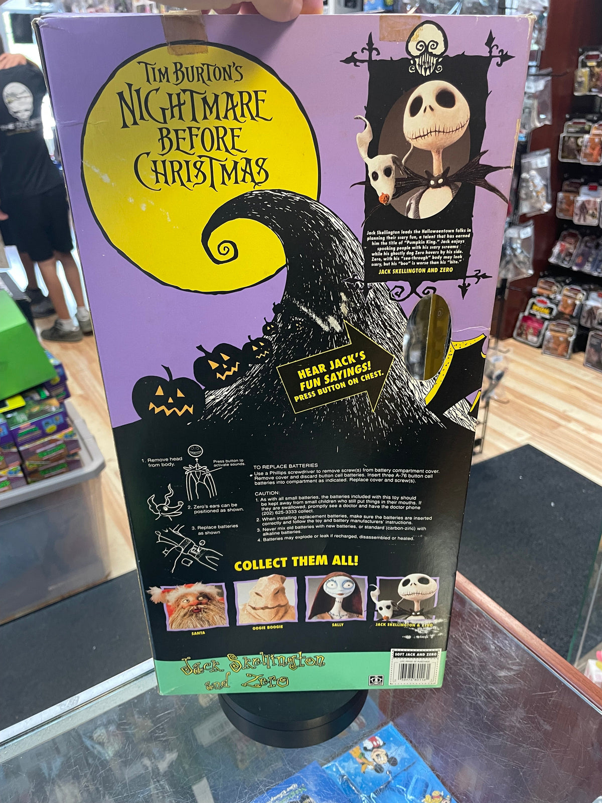 Talking Jack Skellington with Zero (Vintage Nightmare Before Christmas, Hasbro) **SEALED** (Copy) product image 21, provided