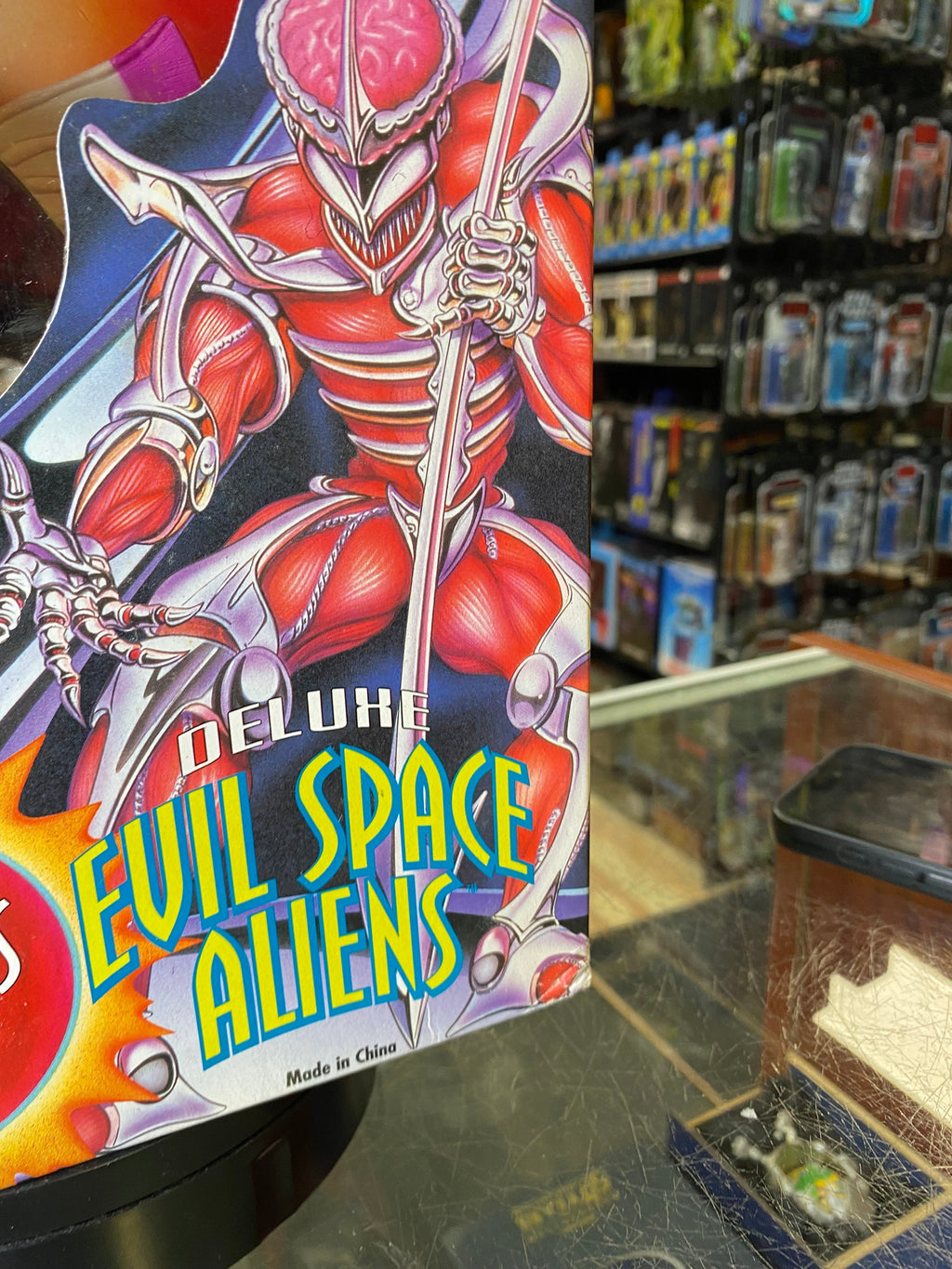 Pirantis Head 8" Evil Space Aliens (Vintage MMPR Power Rangers, Bandai) SEALED product image 11, provided for visual