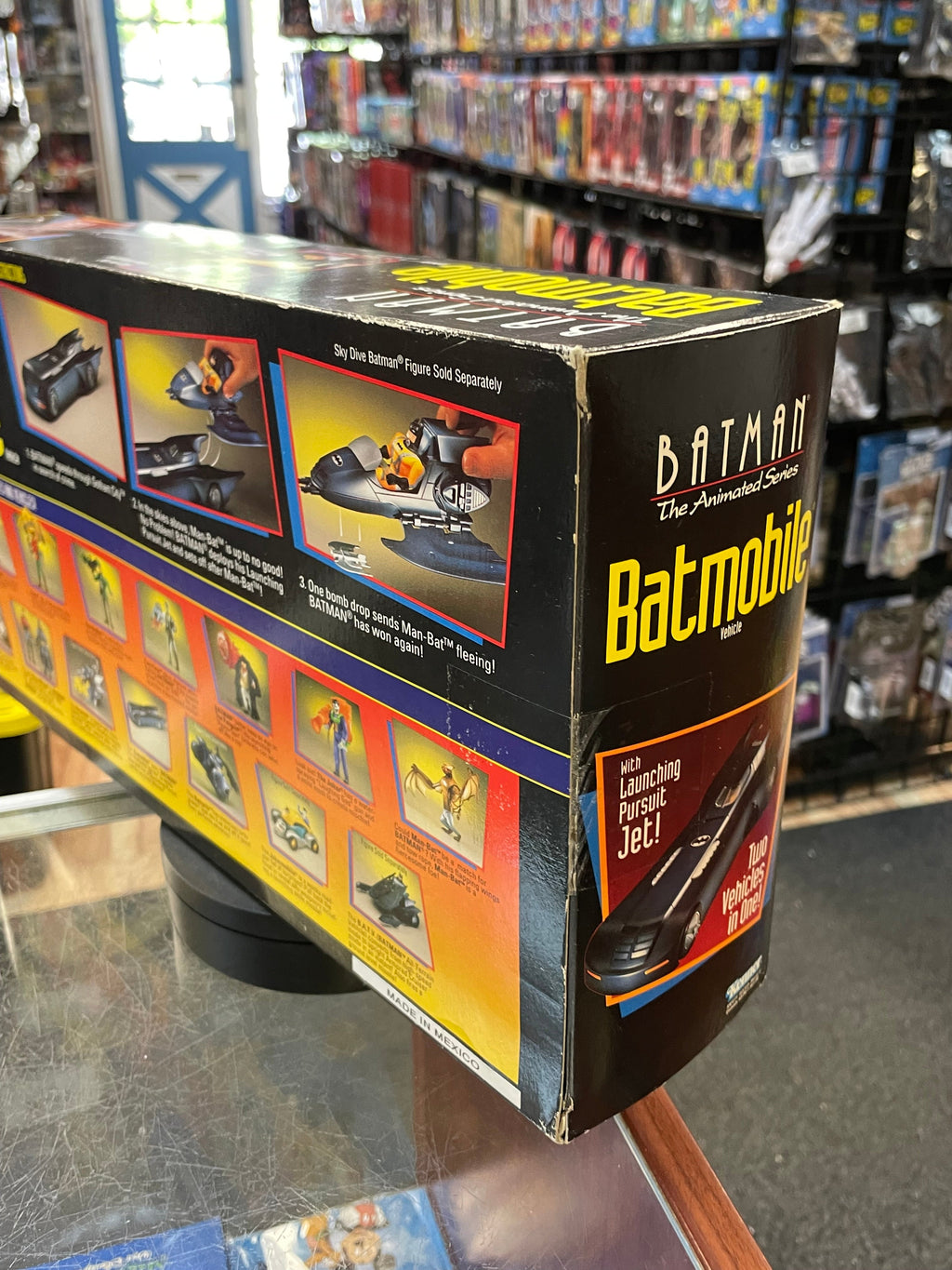 Batmobile with Pull out Wheels (Vintage Animated Batman, Kenner) NEW product image 11, provided for visual reference and