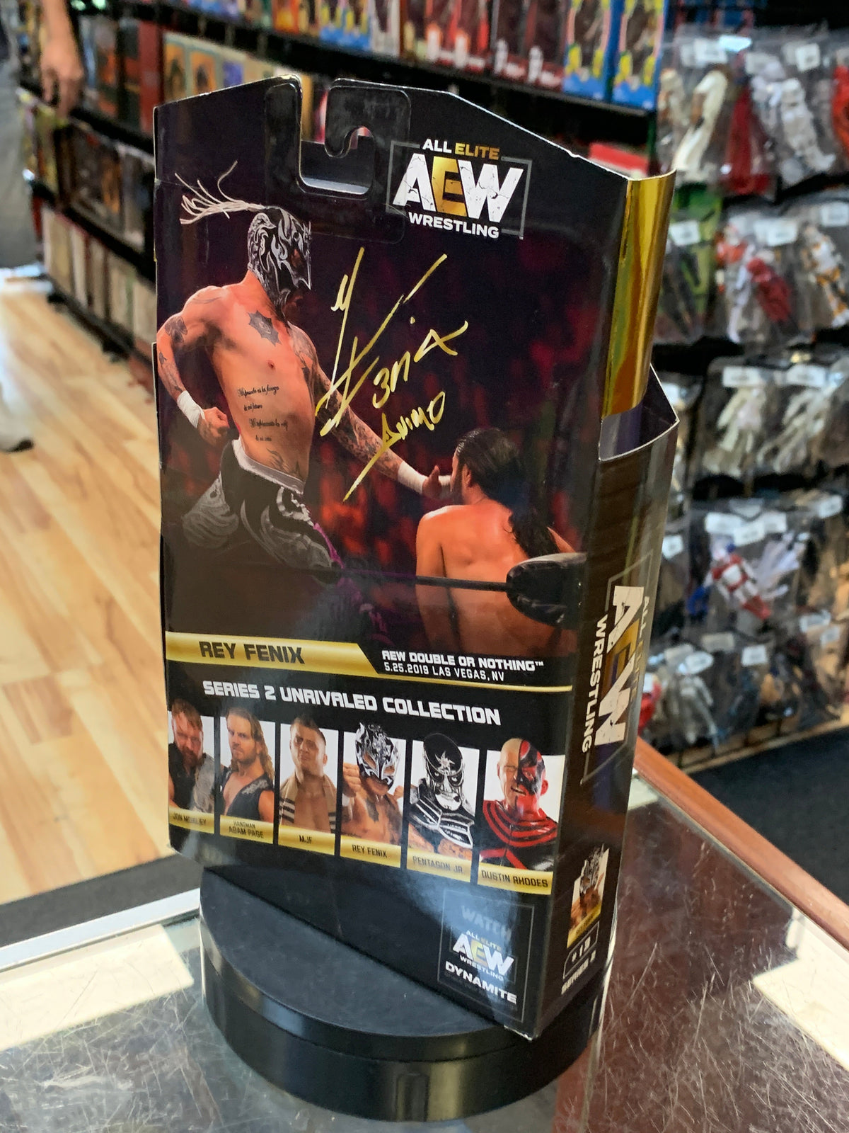 Rey Fenix #13 (AEW Unmatched Collection, Jazwares) **SEALED** product image 3, provided for visual reference and product